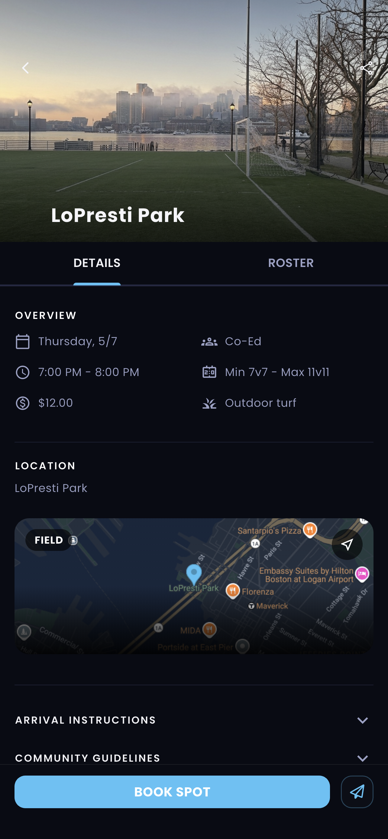Pickup screen back